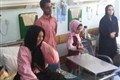 حضور خادمان رضوی در بیمارستان خاتم الانبیاء بافت