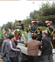 استقبال کارکنان مرکز بهداشت شهرستان کرمان از 10 شهید گمنام