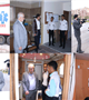 بازدید معاون درمان و مدیر مرکز حوادث از کمپ های سلامت نوروزی و پایگاههای شهری اورژانس 