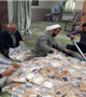 توزیع نان و خرما در روز میلاد کریم اهل بیت در بیمارستان افضلی پور