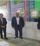 نواختن زنگ سلامت در یکی از مدارس شهرستان بافت 