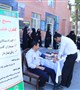 سنجش فشار خون همزمان با برگزاری برنامه سه شنبه های مهدوی در چهار راه شفا