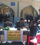 برپایی ایستگاه های سنجش فشار خون به مناسبت ایام الله دهه فجر در مصلی شهرستان شهربابک